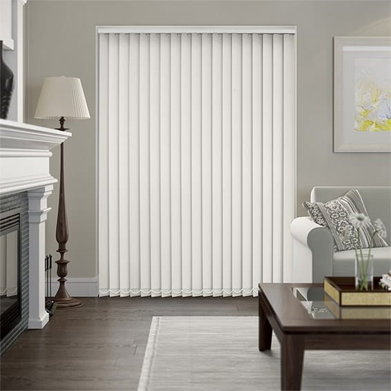 Serenity Blockout Dove Vertical Blind - 127mm Slat