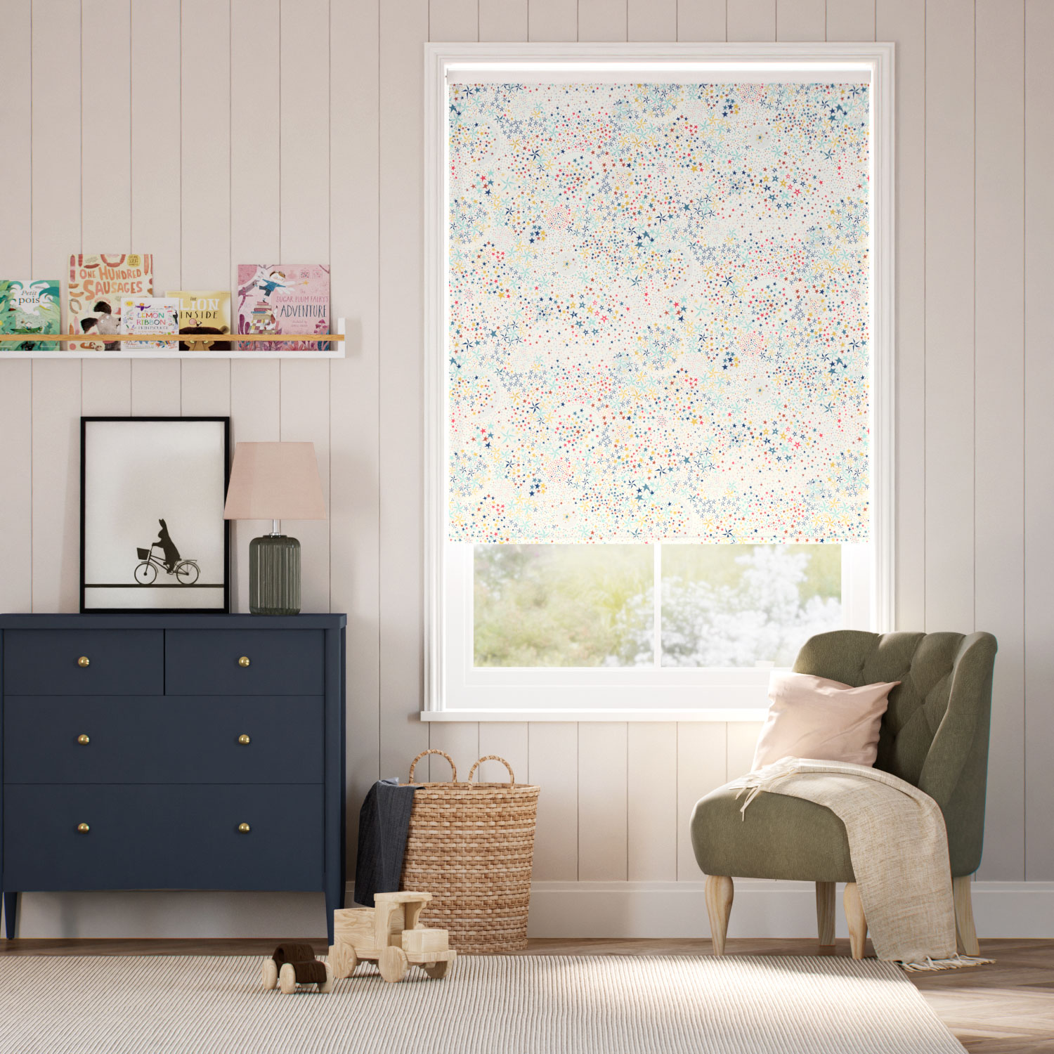 Twist2Fit Adelajda Aurora Yellow Roller Blind