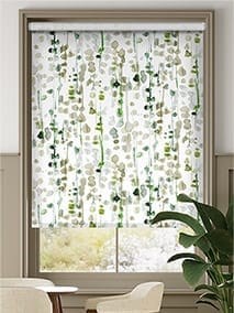 Choices Alyssa Linen Leaf Green Roller Blind thumbnail image