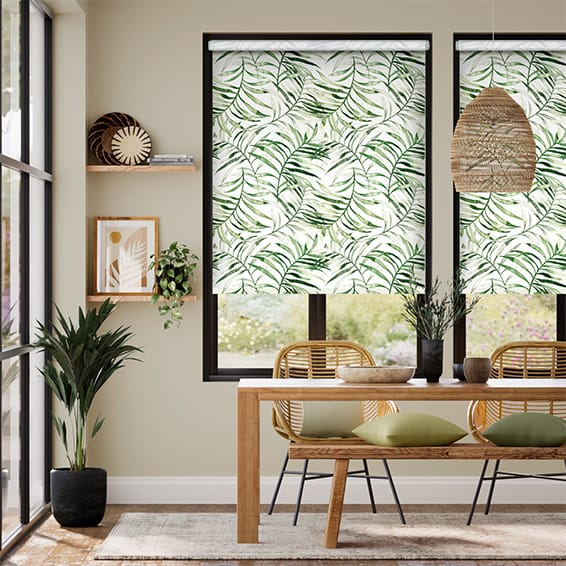 Choices Kentia Linen Leaf Roller Blind