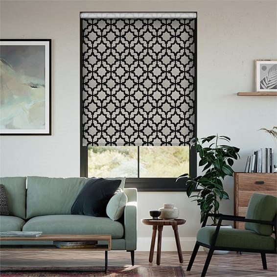 Choices Lattice Black Roller Blind