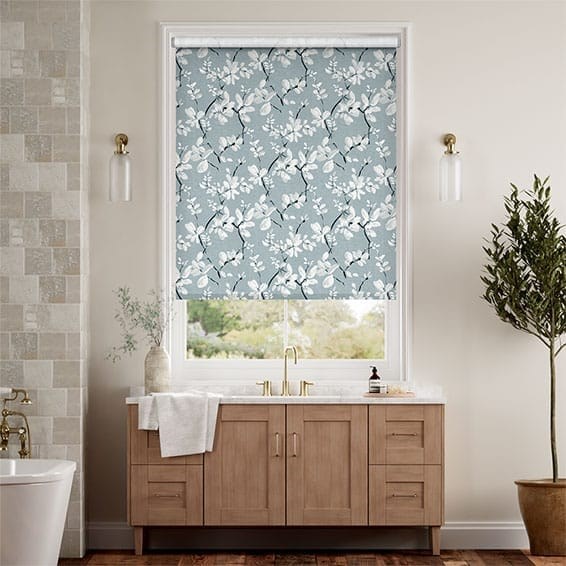 Choices Madelyn Linen Blue Mist Roller Blind