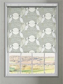 Choices Moonlit Cranes Linen Smoke Roller Blind thumbnail image