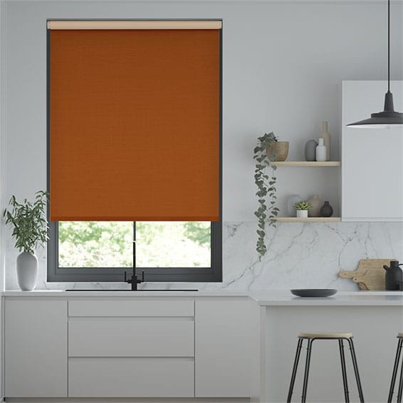 Choices Paleo Linen Pumpkin  Roller Blind