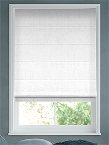 Click2Fit Bijou Linen White Roman Blind thumbnail image