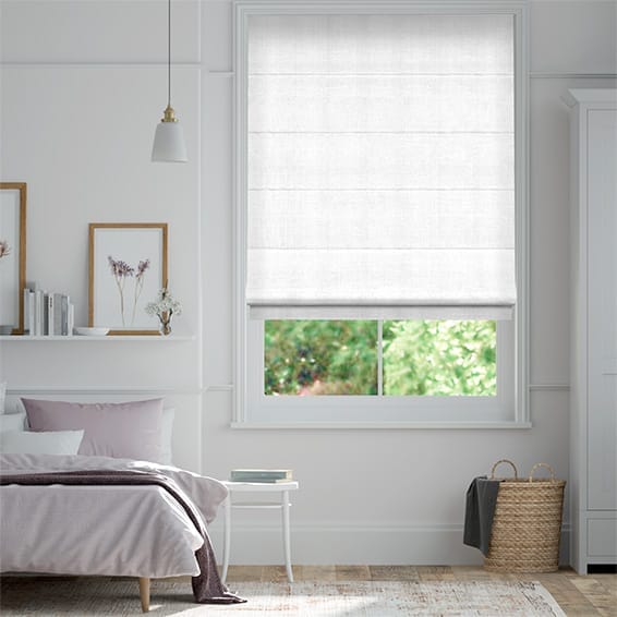 Click2Fit Felicity True White Roman Blind