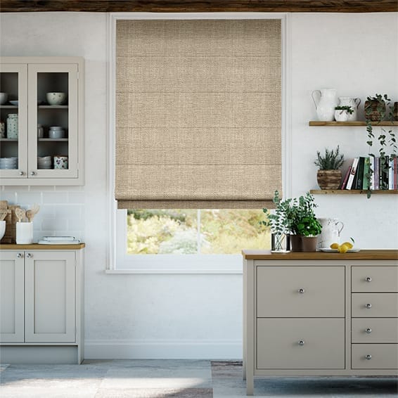 Click2Fit Linen Hopsack Roman Blind