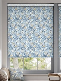 William Morris Compton China Blue Roller Blind thumbnail image