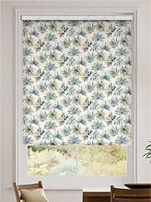 Cordyline Star Teal Roller Blind thumbnail image