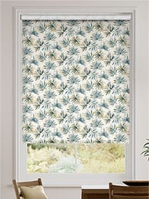 Cordyline Star Teal Roller Blind thumbnail image