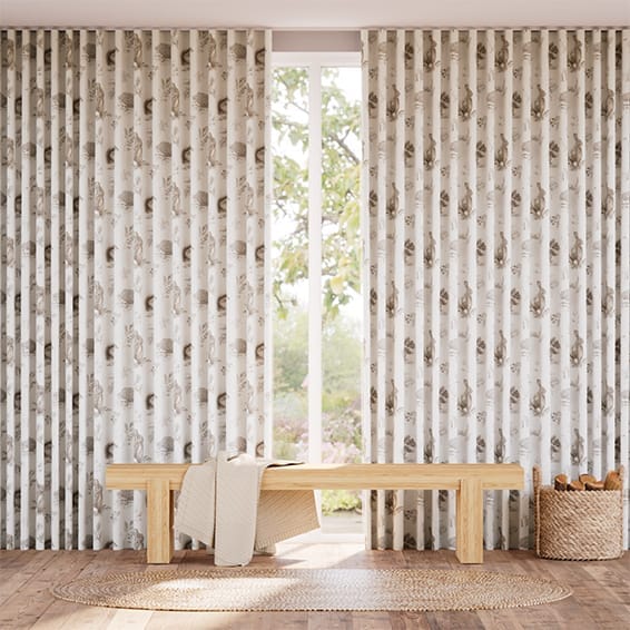 Country Fauna Ivory Curtains