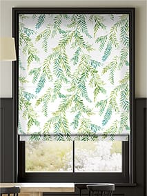 Dappled Ferns Leaf Green Roman Blind thumbnail image