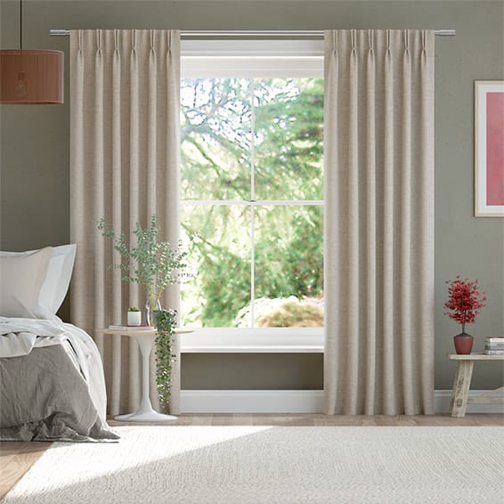 Delphi Chenille Weave Limestone Curtains