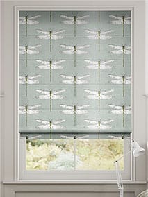 Demoiselle Faux Silk Steel Roman Blind thumbnail image