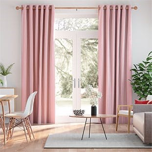 Devon Stripe Red Curtains thumbnail image