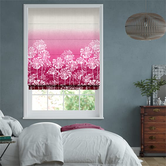 Dill Fuchsia Roman Blind