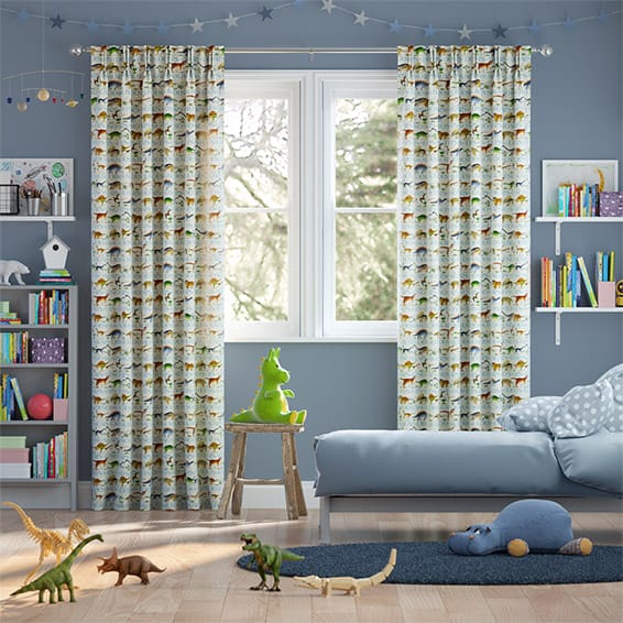 Dinosaurs Cream Curtains