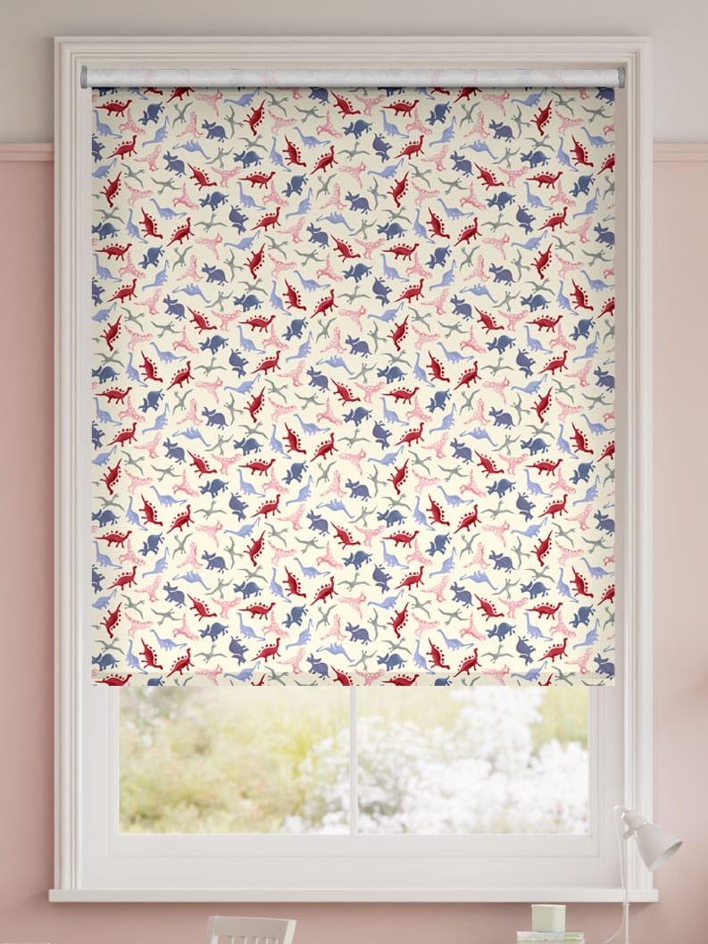 Dinosaurs Pink Roller Blind thumbnail image