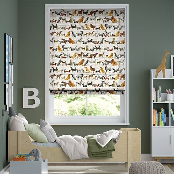 Dogs Multi Roman Blind