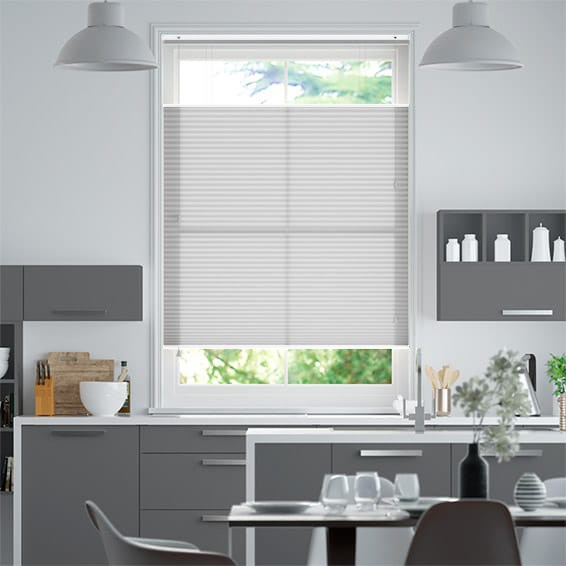 Thermal DuoLight Ash Grey Top Down/Bottom Up Pleated Blind