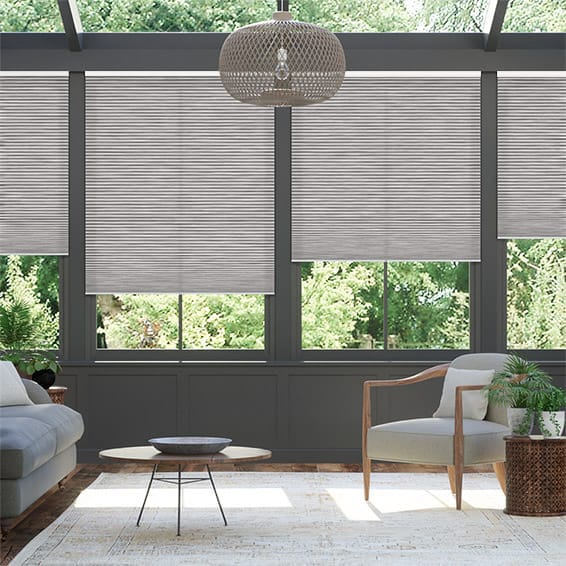 Thermal DuoLight Cordless Grain Urban Grey Pleated Blind