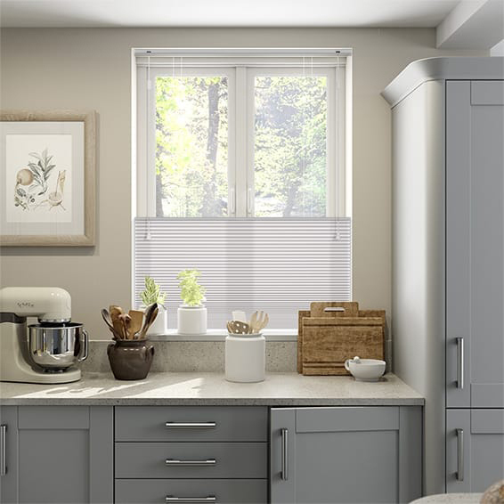 Thermal DuoLight Grey Top Down/Bottom Up Pleated Blind