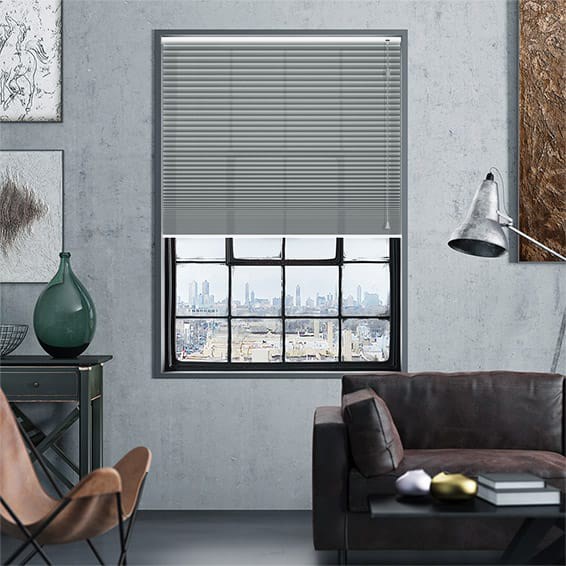 Thermal DuoLight Nickel Grey Pleated Blind