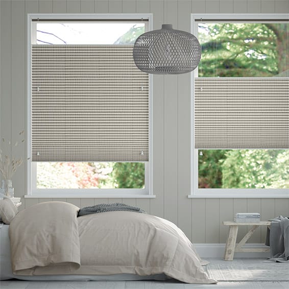 Thermal DuoShade Mosaic Warm Grey Top Down Bottom Up Thermal Blind