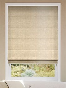 Dupioni Faux Silk Flax & Saffron Roman Blind thumbnail image