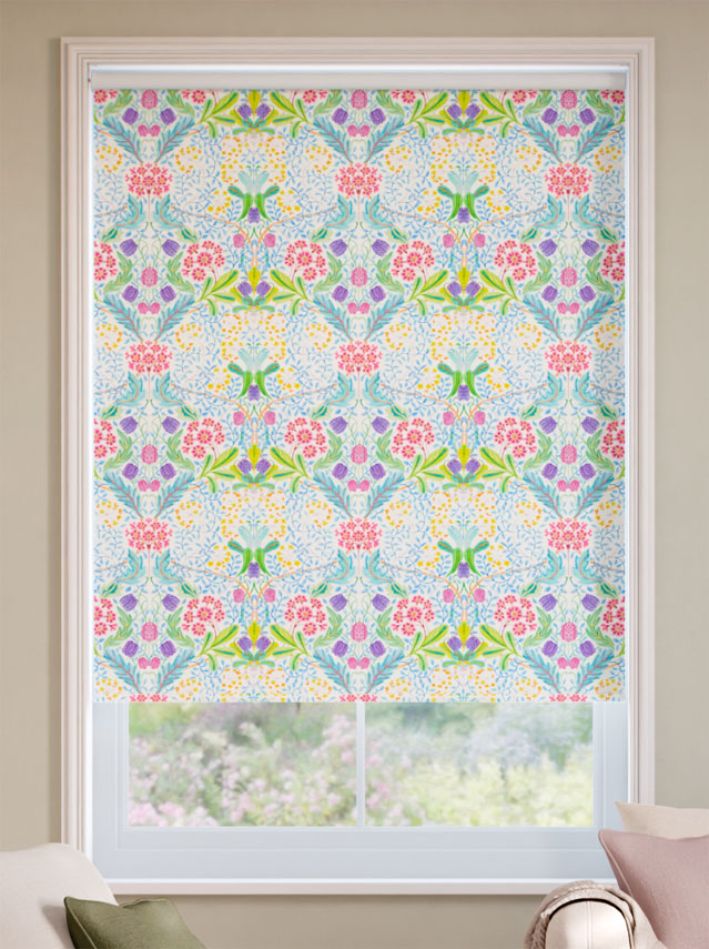 Twist2Fit Elm House Summer Green Roller Blind thumbnail image