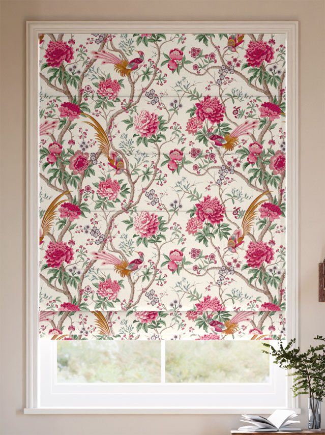 Elysian Paradise Fuchsia Roman Blind thumbnail image