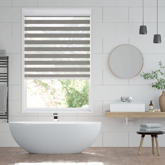 Enjoy Pearl Grey Zebra Roller Blind