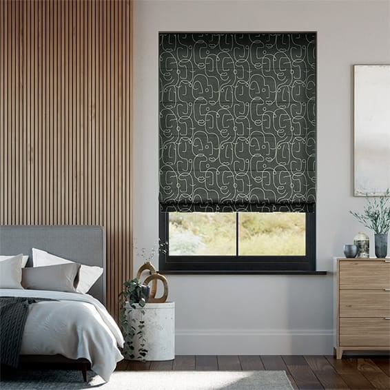 Epsilon Liquorice Roman Blind