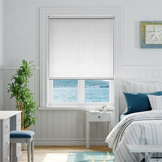 Express Essence Blackout Crystal White Roller Blind