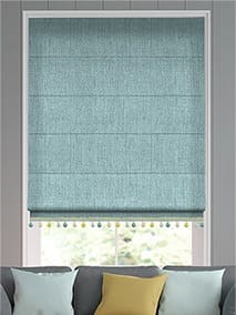 Eternity Linen Teal & Spring Roman Blind thumbnail image