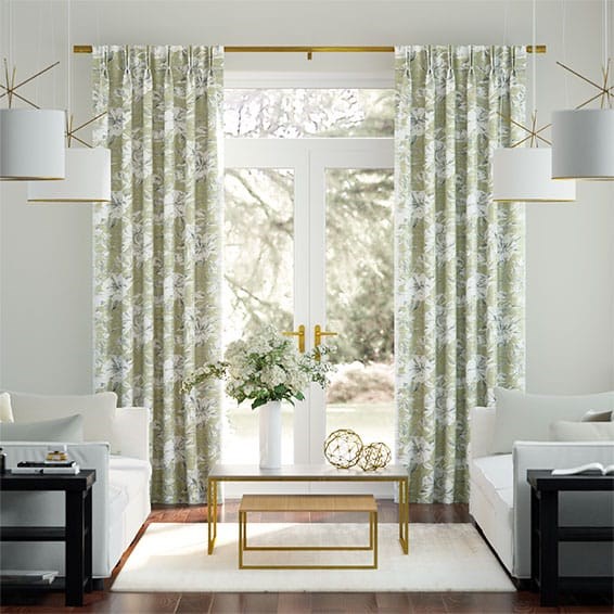 Everly Faux Silk Flax Curtains