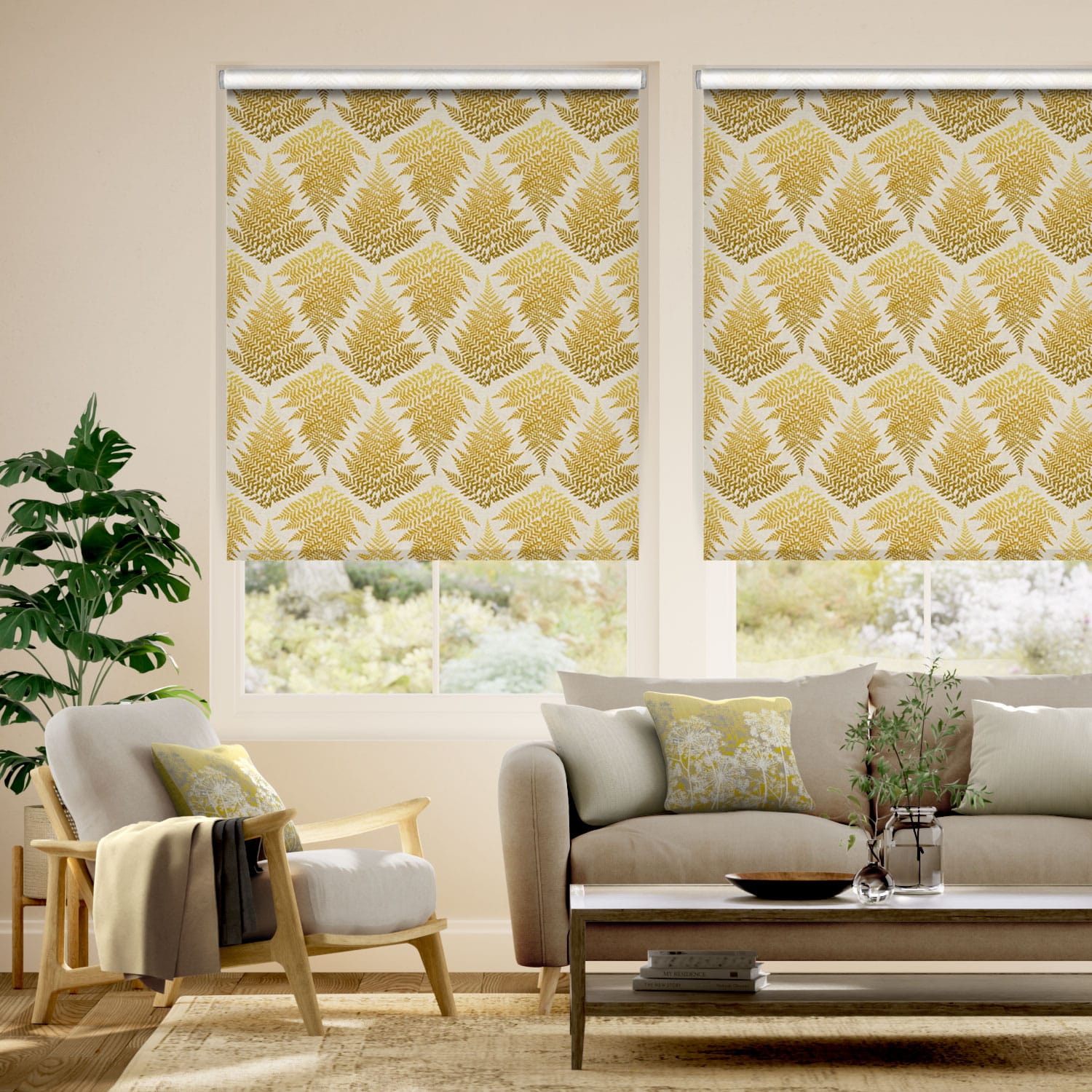 Filix Mustard Roller Blind