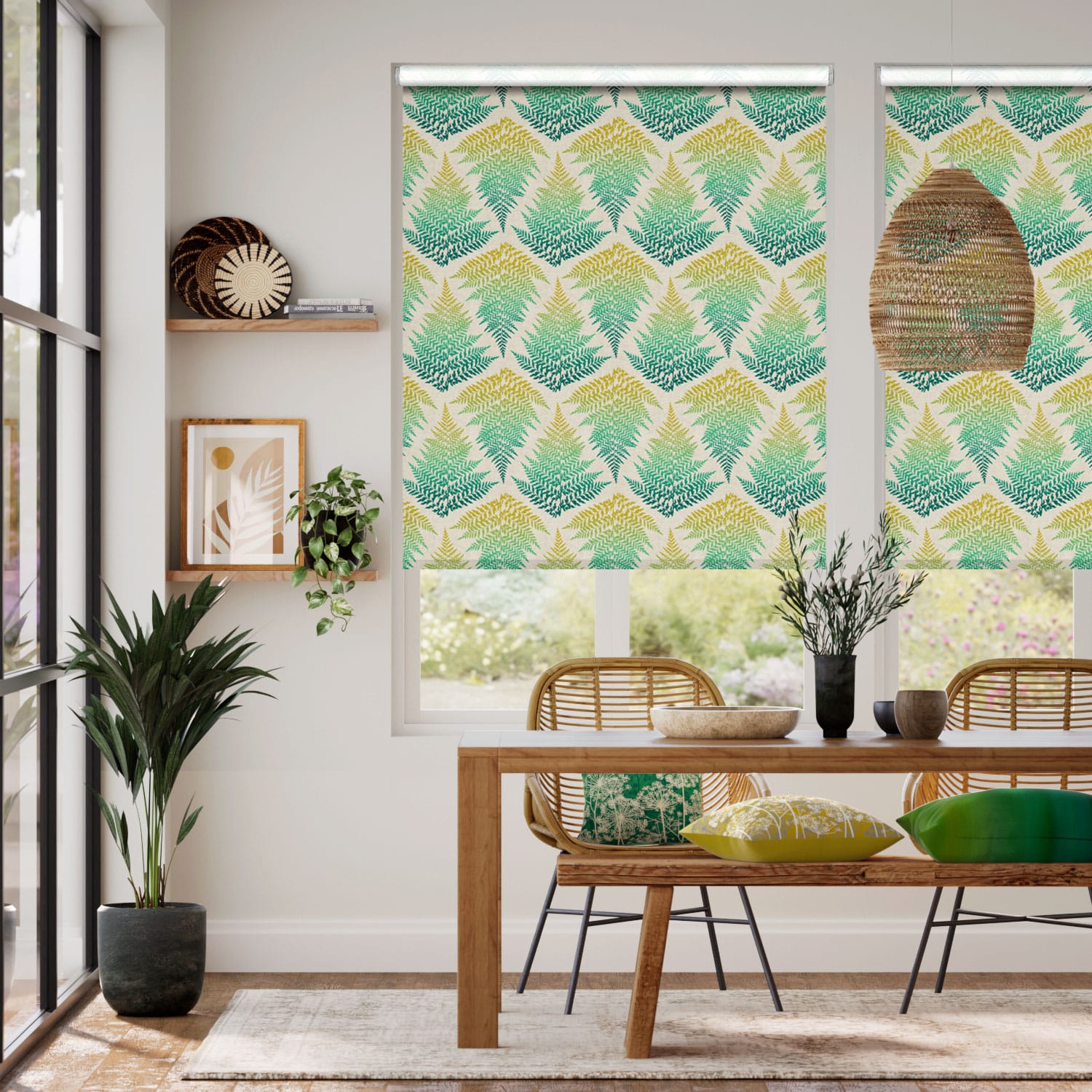 Filix Peacock Roller Blind