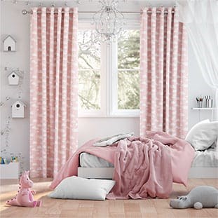 Fluffy Clouds Pink Curtains thumbnail image