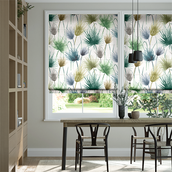 Folia Lagoon Roman Blind