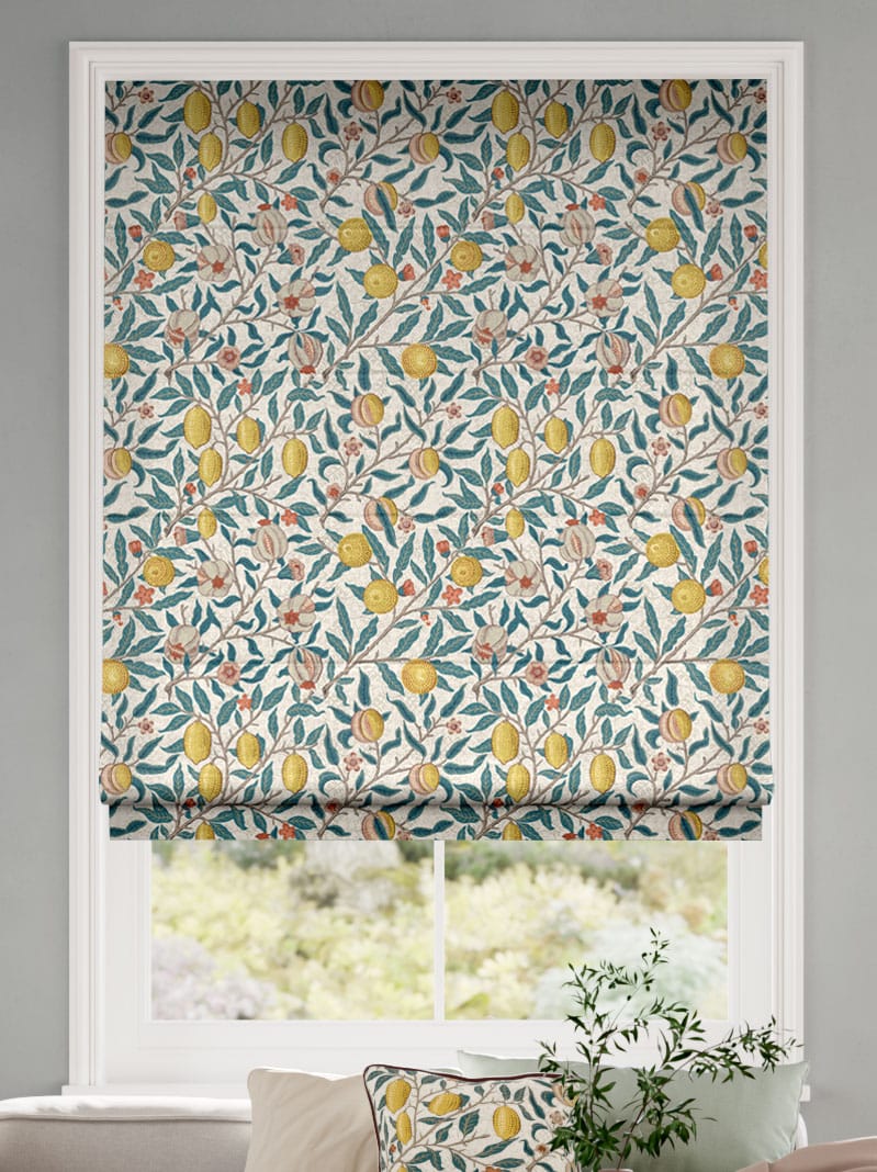 William Morris Fruit Citrus Roman Blind thumbnail image