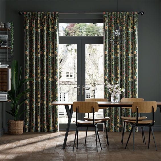 William Morris Fruit Ebony Curtains