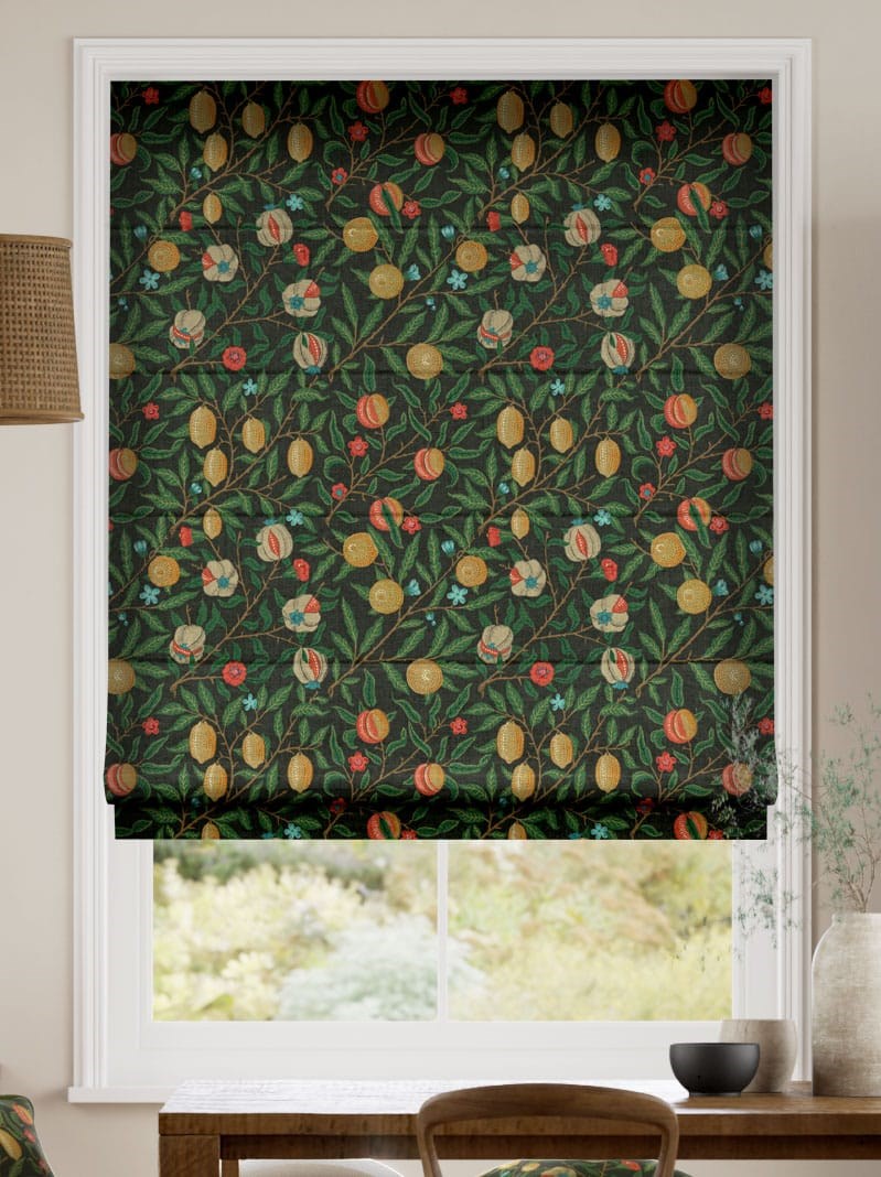 William Morris Fruit Ebony Roman Blind thumbnail image