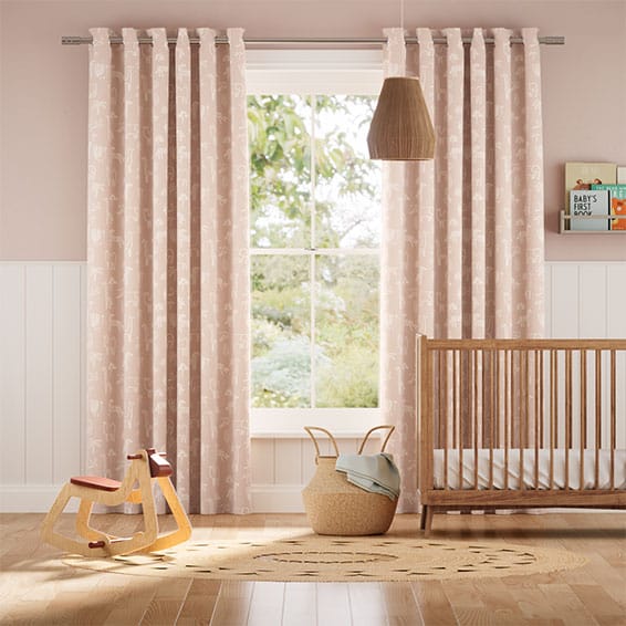 Funky Jungle Mini Blush Curtains