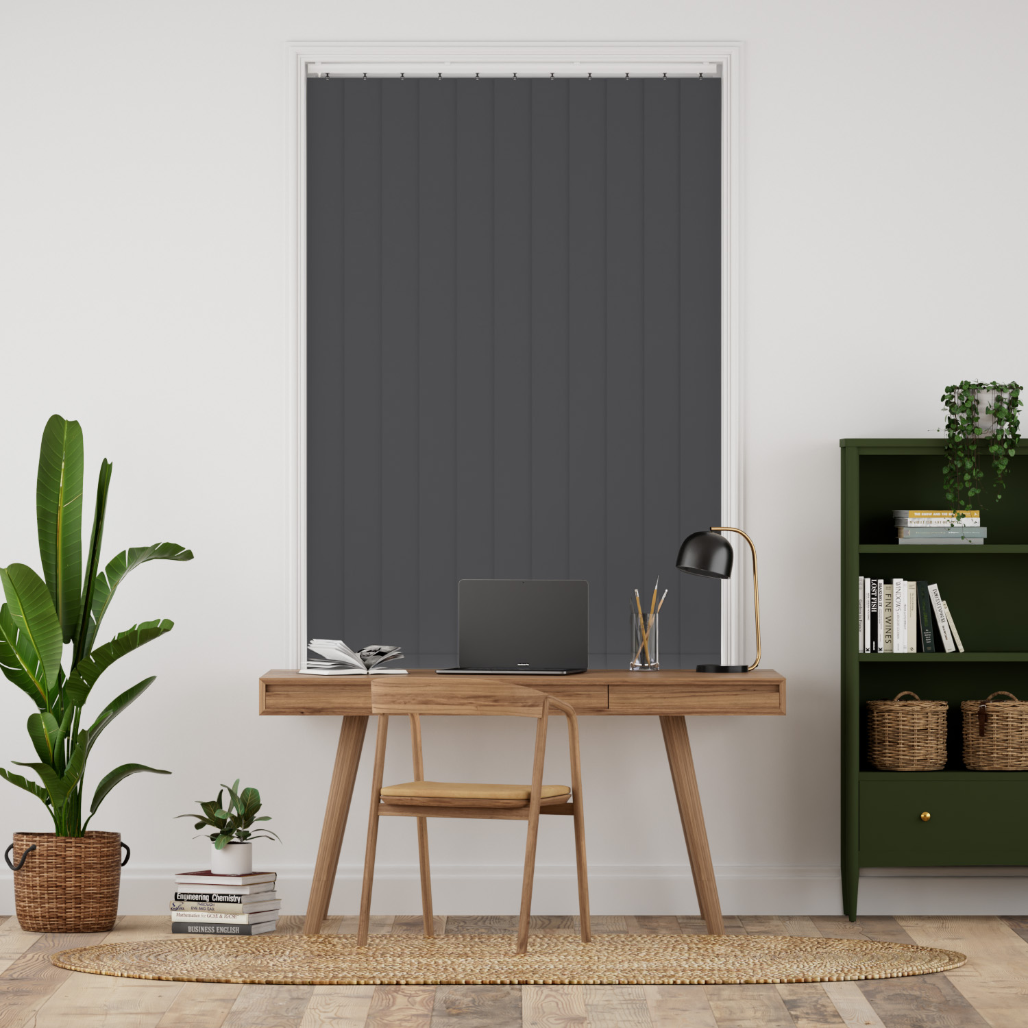 Galaxy Blackout Iron Ore Vertical Blind