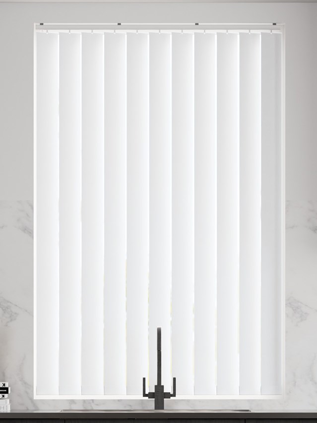 Galaxy Blackout Milk White Vertical Blind thumbnail image