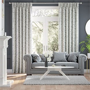 Garden Flowers Grey Curtains thumbnail image