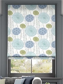 Gardenia Inky Blue Roman Blind thumbnail image