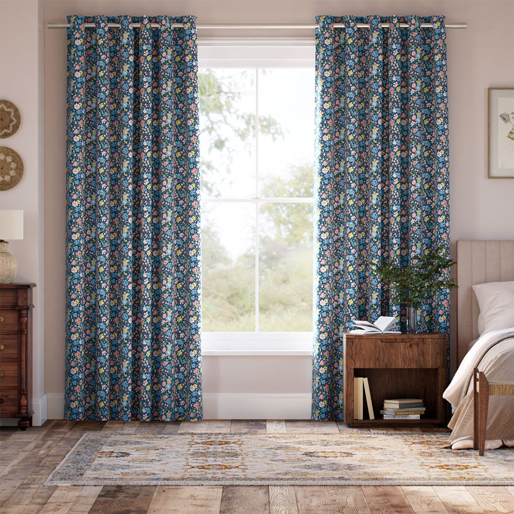 Glen Lyon Navy Curtains thumbnail image