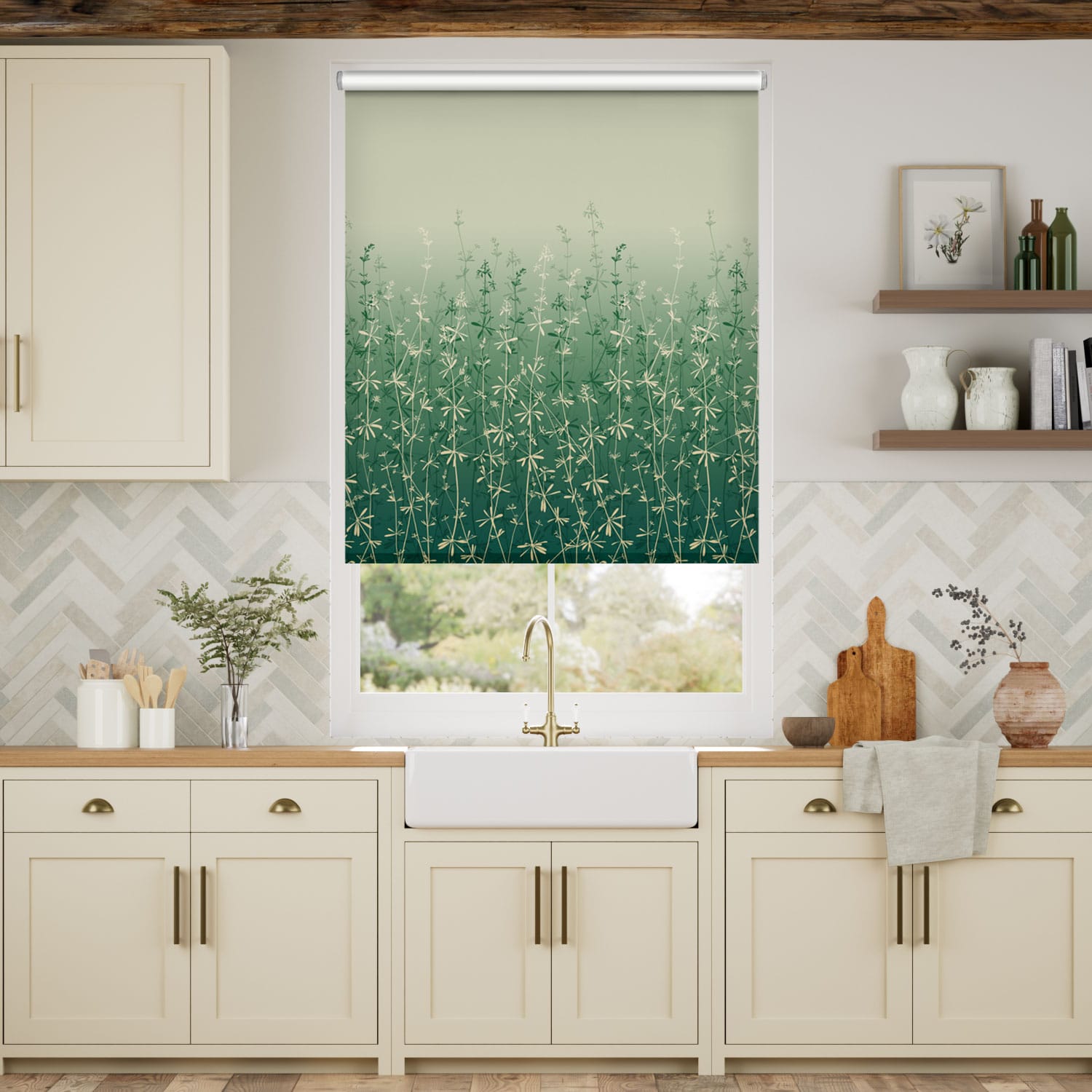 Goosegrass Jade Roller Blind